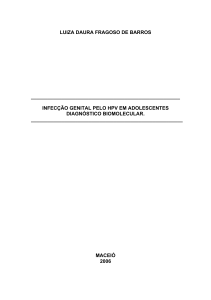 LUIZA DAURA FRAGOSO DE BARROS INFECÇÃO GENITAL PELO