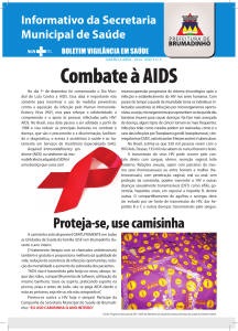 Combate à AIDS - Prefeitura Municipal de Brumadinho