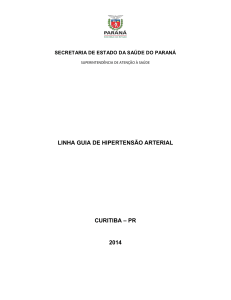 linha guia de hipertensão arterial curitiba – pr 2014 - Sesa