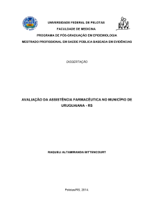 avaliação da assistência farmacêutica no - epidemio