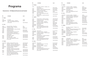 Programa Geral - Funchal 500 Anos