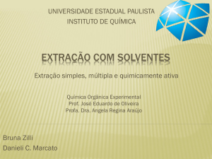 Extração com solventes