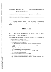 introdução à ciência geográfica 1993-2 - Fafich