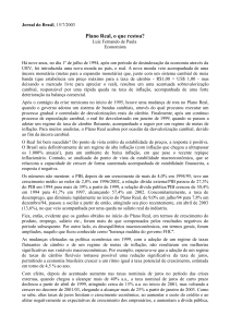 Jornal do Brasil, 15/7/2003 - Instituto de Economia