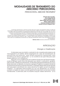 modalidades de tratamento do abscesso periodontal