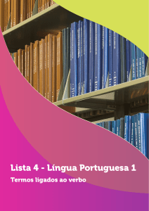 Lista 4 - Língua Portuguesa 1