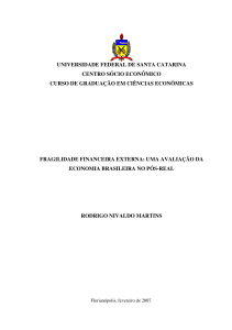 uma avaliação da fragilidade financeira externa da economia