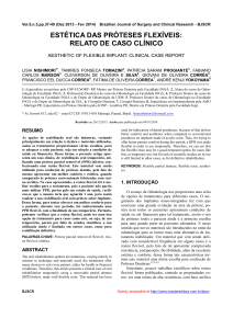 ESTÉTICA DAS PRÓTESES FLEXÍVEIS: RELATO DE CASO CLÍNICO