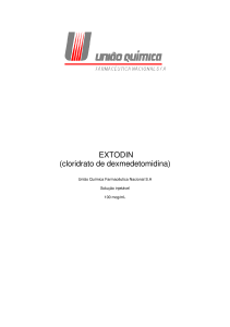 EXTODIN (cloridrato de dexmedetomidina)