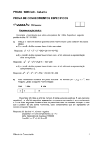 PROVA DE CONHECIMENTOS ESPEC&Iacute;FICOS