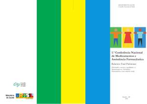 1.ª Conferência Nacional de Medicamentos e Assistência