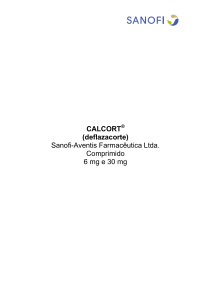 CALCORT (deflazacorte) Sanofi-Aventis Farmacêutica Ltda