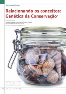 Relacionando os conceitos: Genética da Conservação