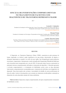 Eficácia de intervenções comportamentais no