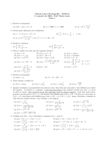Cálculo I para Oceanografia - MAT144 1o semestre de 2008