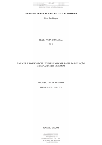 INSTITUTO DE ESTUDOS DE POLÍTICA ECONÔMICA Casa das