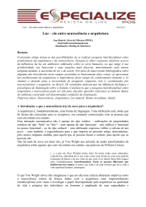 Luz &ndash; elo entre neuroci&ecirc;ncia e arquitetura