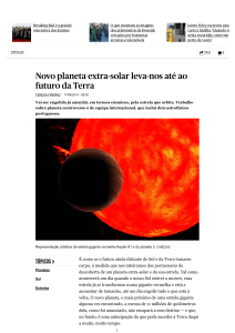 Novo planeta extra-solar leva-nos até ao futuro da Terra