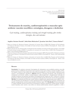 Treinamento de marcha, cardiorrespiratório e muscular