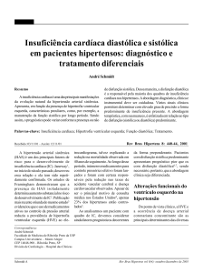 Insuficiência cardíaca diastólica e sistólica em pacientes