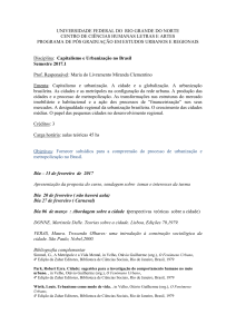 Capitalismo e Urbanização no Brasil