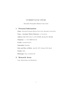 curriculum vitae - Alexandre Costa