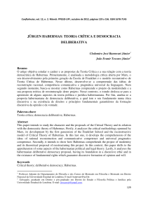 jürgen habermas: teoria crítica e democracia deliberativa