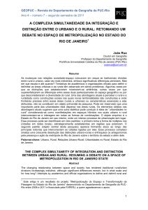 A complexa simultaneidade da integração e distinção entre o