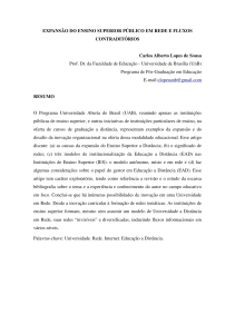EXPANSÃO DO ENSINO SUPERIOR PÚBLICO EM REDE E