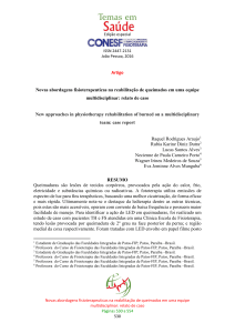 Novas abordagens fisioterapeuticas na reabilitação de queimados