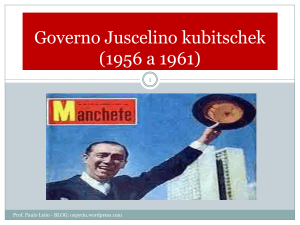 Governo Juscelino kubitschek (1956 a 1961)