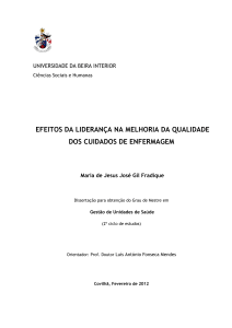 Efeitos da liderança na melhoria da qualidade dos cuidados de