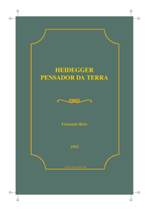 Heidegger pensador da terra