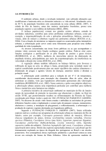 1.0. INTRODUÇÃO O ambiente urbano, desde a revolução - IF