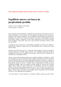 Equilíbrio macro: em busca da perplexidade