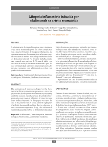 Miopatia inflamatória induzida por adalimumab na artrite reumatóide