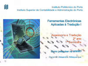 Como pesquisar na Web - ISCAP