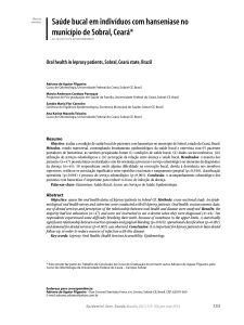 Saúde bucal em indivíduos com hanseníase no município de Sobral