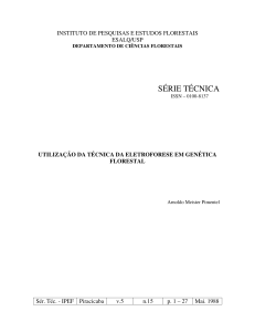 Utilização da técnica da eletroforese em genética florestal