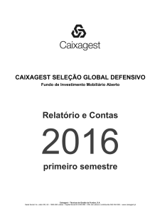 Relatório e Contas primeiro semestre