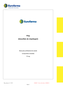 Plaq (bissulfato de clopidogrel)