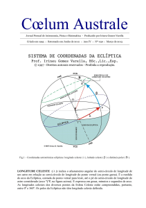 sistema de coordenadas da eclíptica