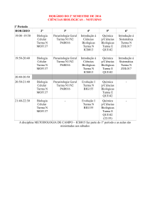 Horários 2014/2 (Noturno)