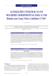 ALTERAÇÕES CITOLÓGICAS EM MULHERES SEROPOSITIVAS