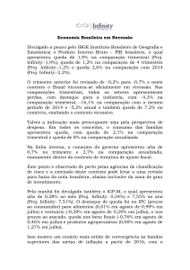 Economia Brasileira em Recessão Divulgado a pouco pelo IBGE