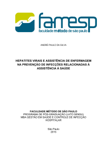 hepatites virais e assistência de enfermagem na prevenção