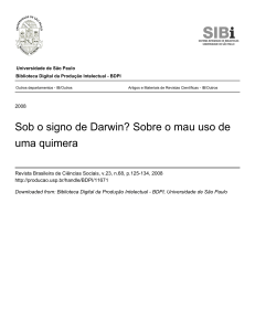 Sob o signo de Darwin? Sobre o mau uso de uma