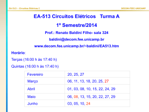 EA-513 Circuitos Elétricos Turma A 1º Semestre/2014