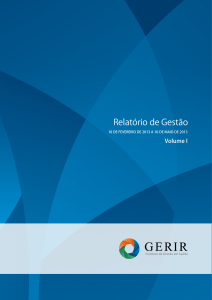 Relatório de Gestão 4 – Fev/Mai de 2013