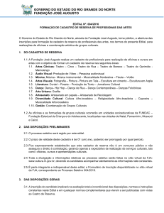 Edital - Governo do Estado do Rio Grande do Norte